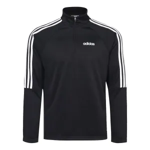 adidas Casual Up-collar SweatshirtSports Sweater Men Black, black