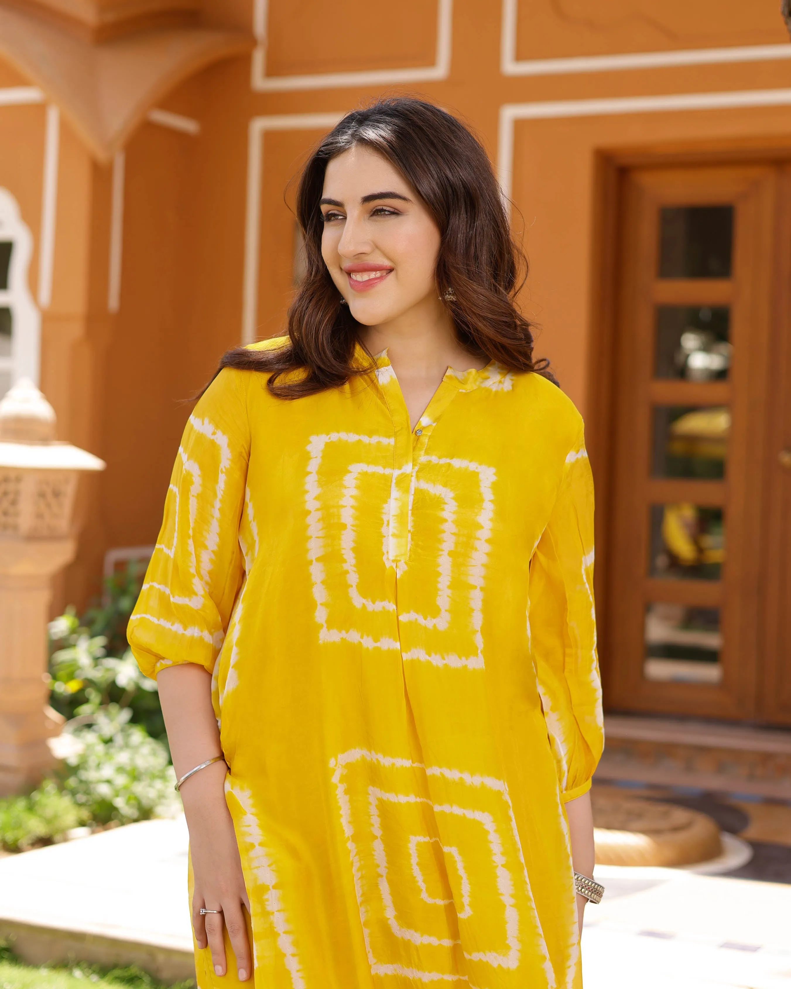 Chloe Silk Tie & Dye Kurta Set