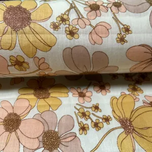 Cotton Voile Pastel Summer Floral Printed Dress fabric 111cm M1593