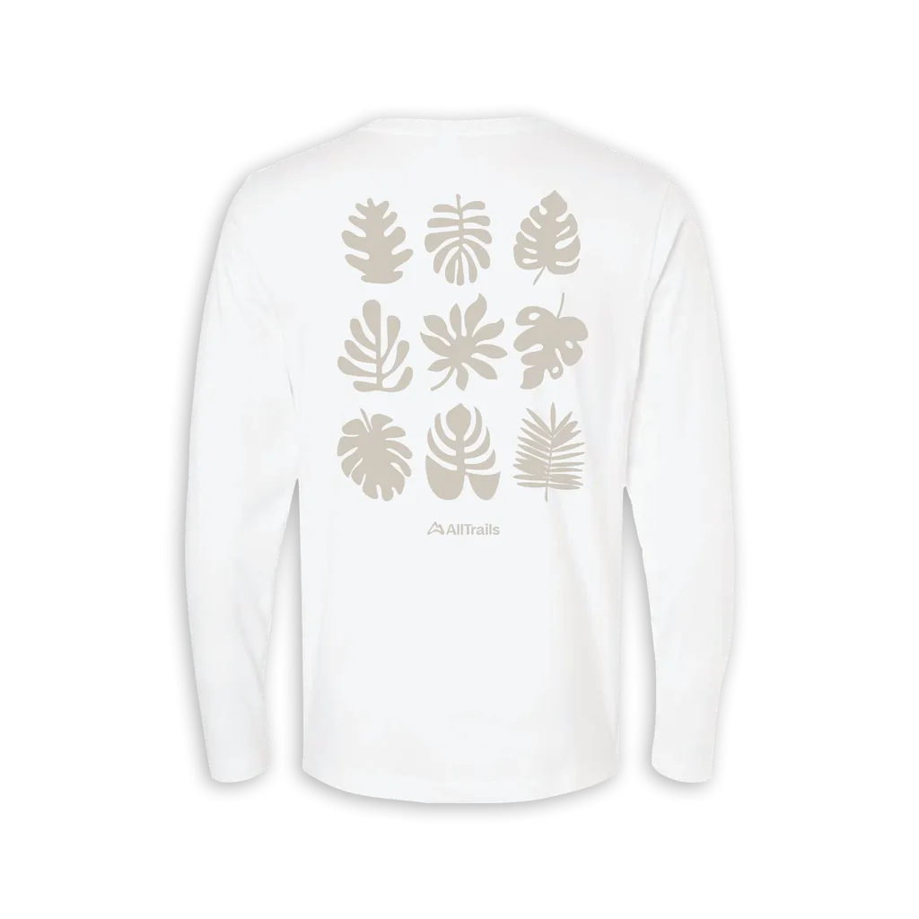 Foliage Long Sleeve Tee - Vintage White