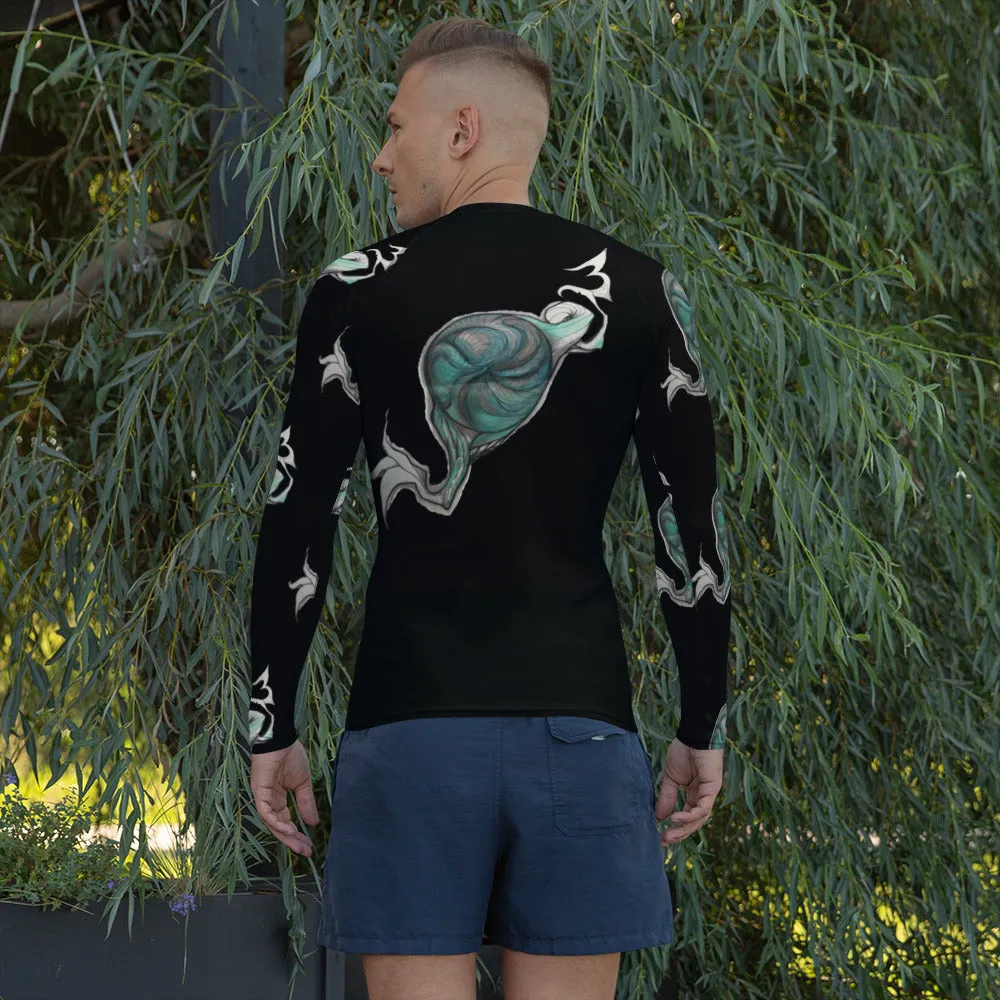 Men's Rash Guard with Buddhaful Fiber Print