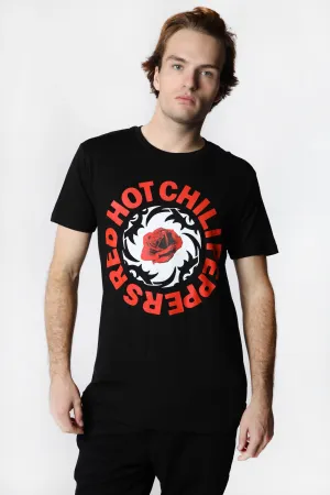 Mens Red Hot Chili Peppers Thorn Rose T-Shirt