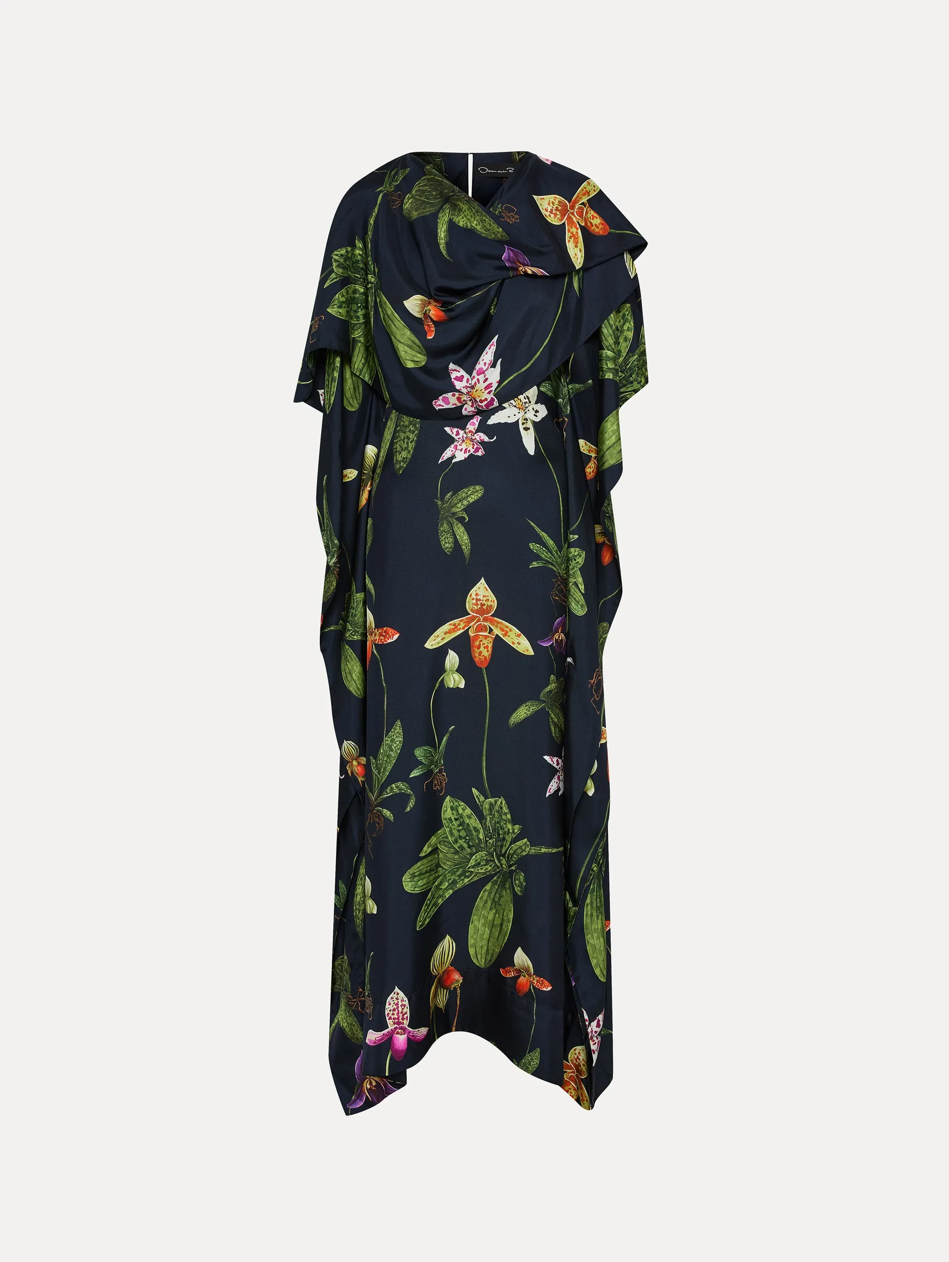 Orchid Silk Twill Caftan