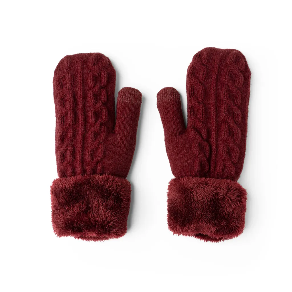 Originals Plush Cuff Knit Mittens - Womens