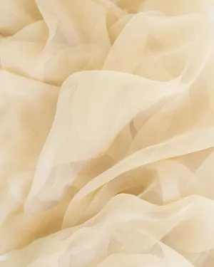 Silk Gossamer Textile in Cream