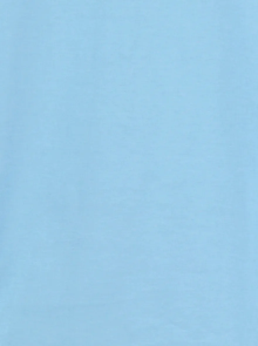 Sky Blue Printed Slim Fit T-Shirt | Greenfibre