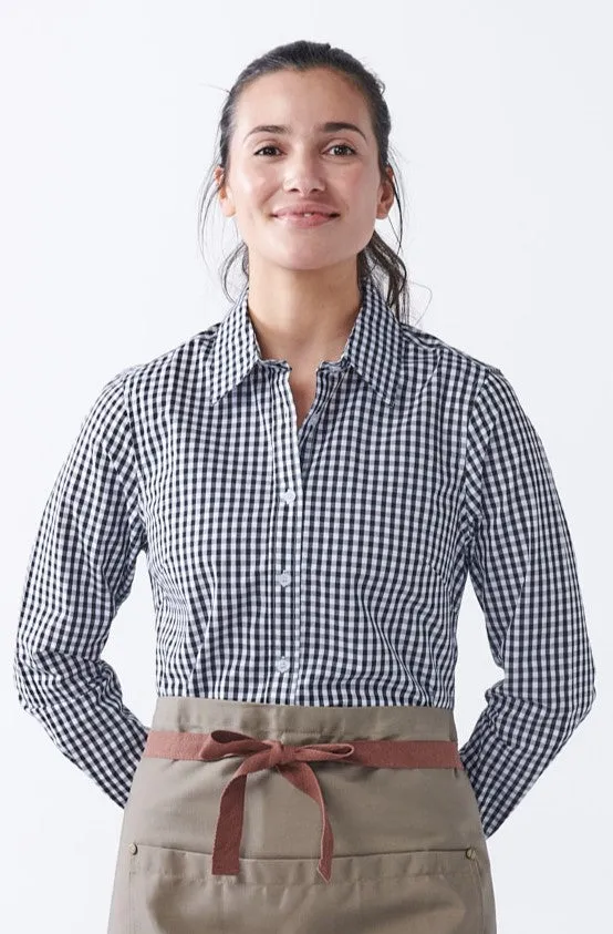 TEDDY Women's Essential Gingham Shirt - Long or Short Sleeve