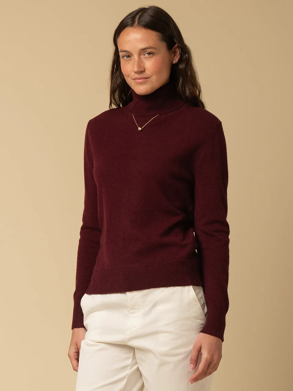 Turtleneck Sweater_Burgundy