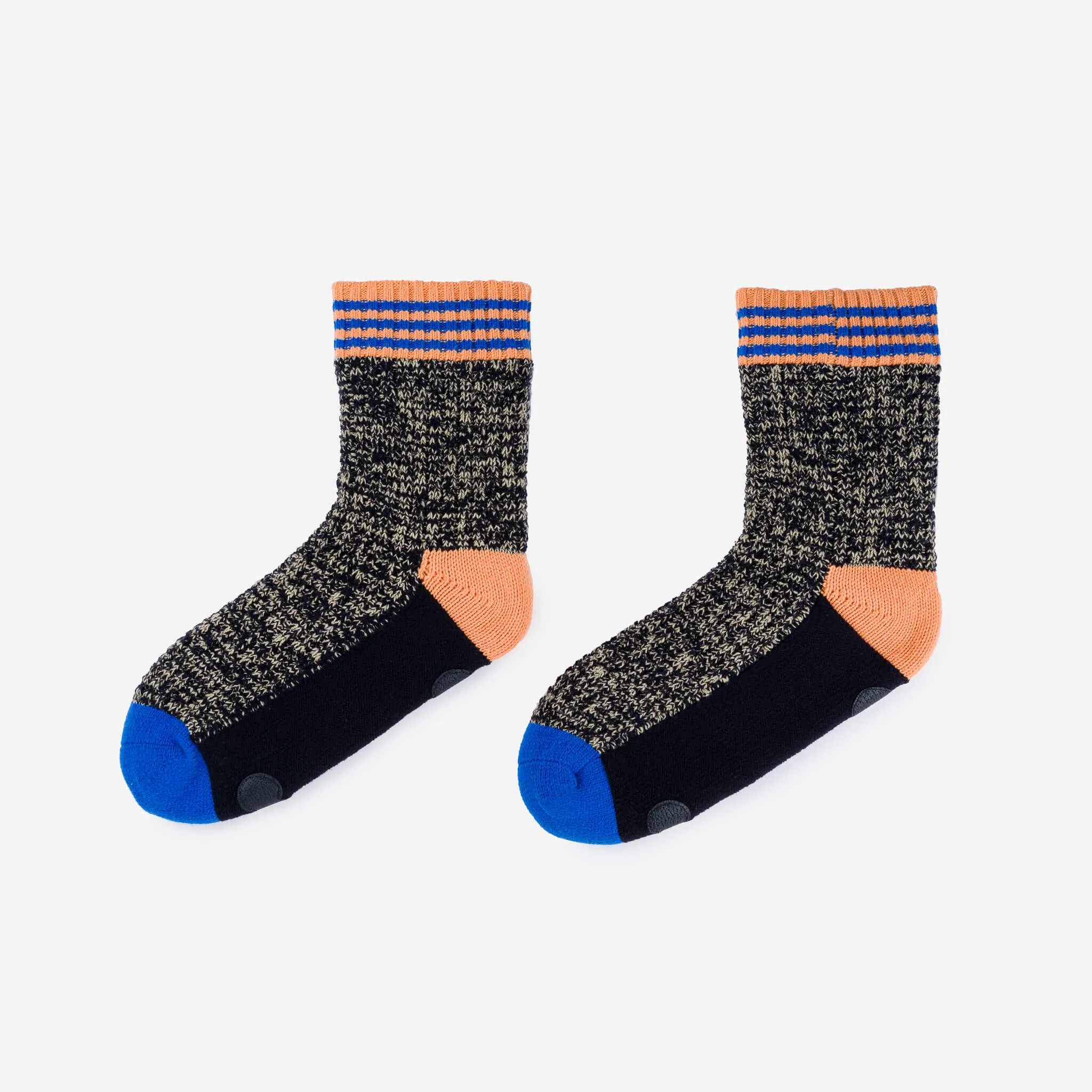 VERLOOP VARSITY KNIT HOUSE SOCKS BLK S/M  W 6-9